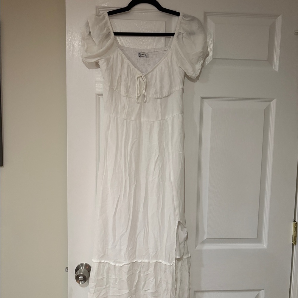 Hollister White Smocked Top
